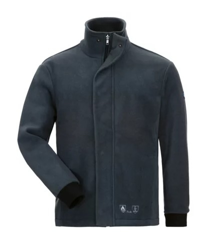 HB-Strlichbogenschutz Fleecejacke Kl.2, 7kA, MultiPro, dunkelgrau